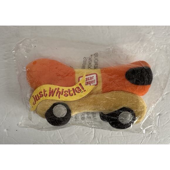 Vintage Oscar Mayer Wienermobile "Just Whistle" Plush Bean Bag Toy W/ PVC New - Picture 1 of 3